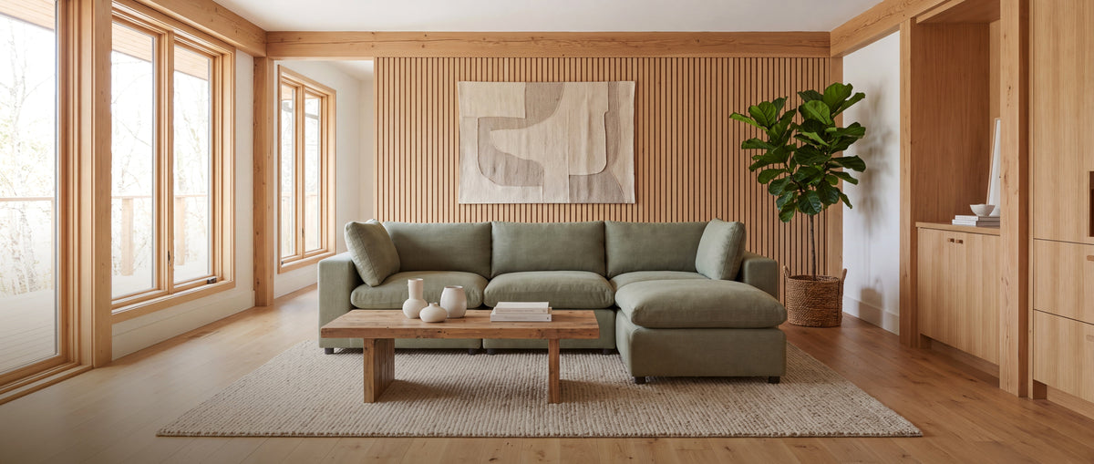 Aspen Cloud Petite modular sectional sofa