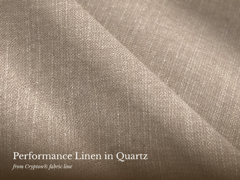 Quartz performance linen fabric swatch