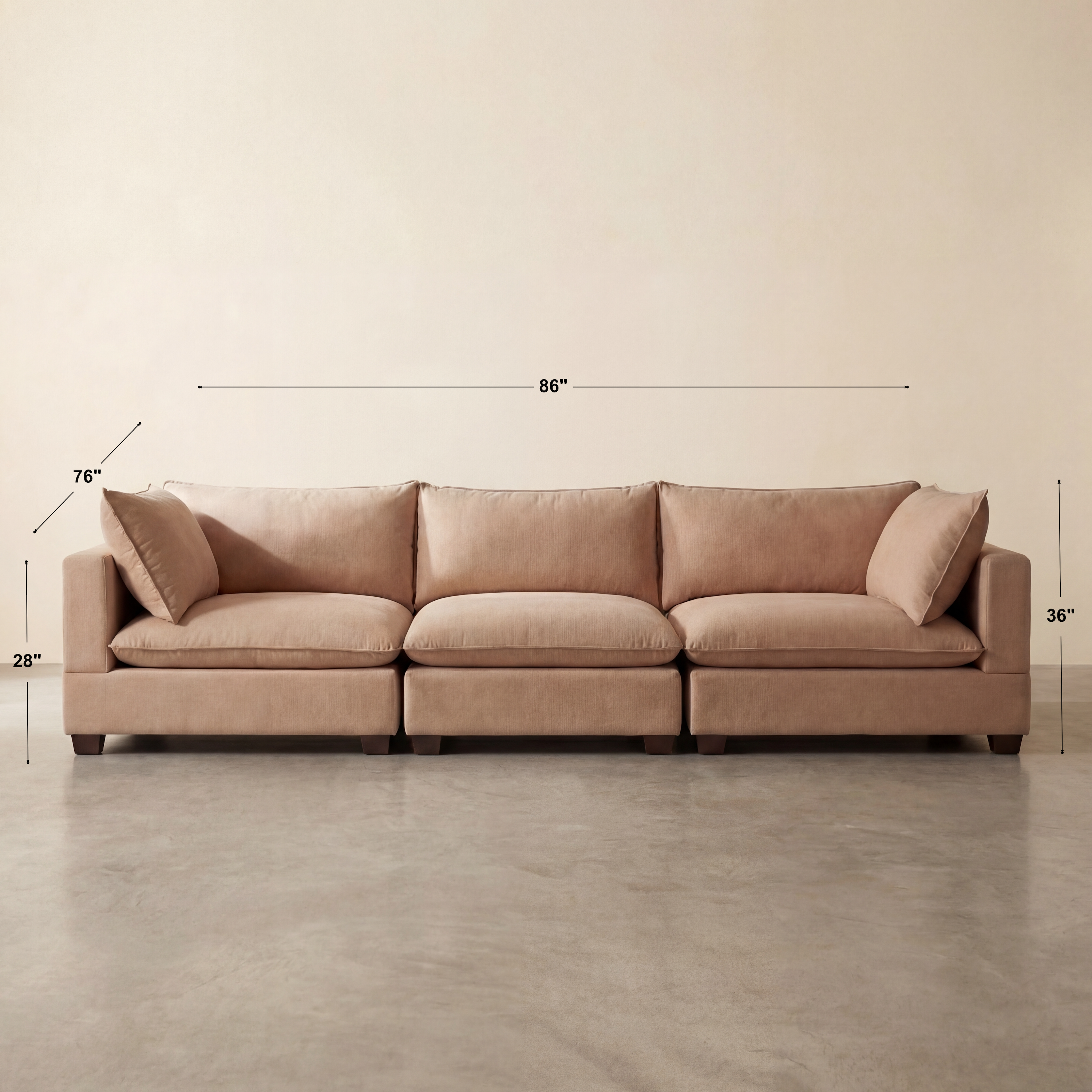 Aspen Cloud Sofa (3-Piece)