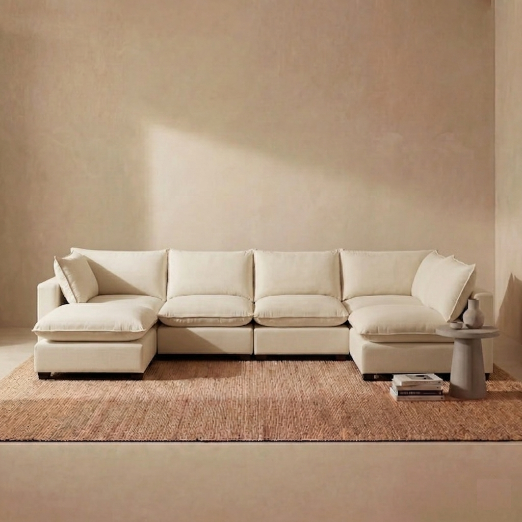 Aspen Cloud Grand U-Shape Sectional (6-Piece)