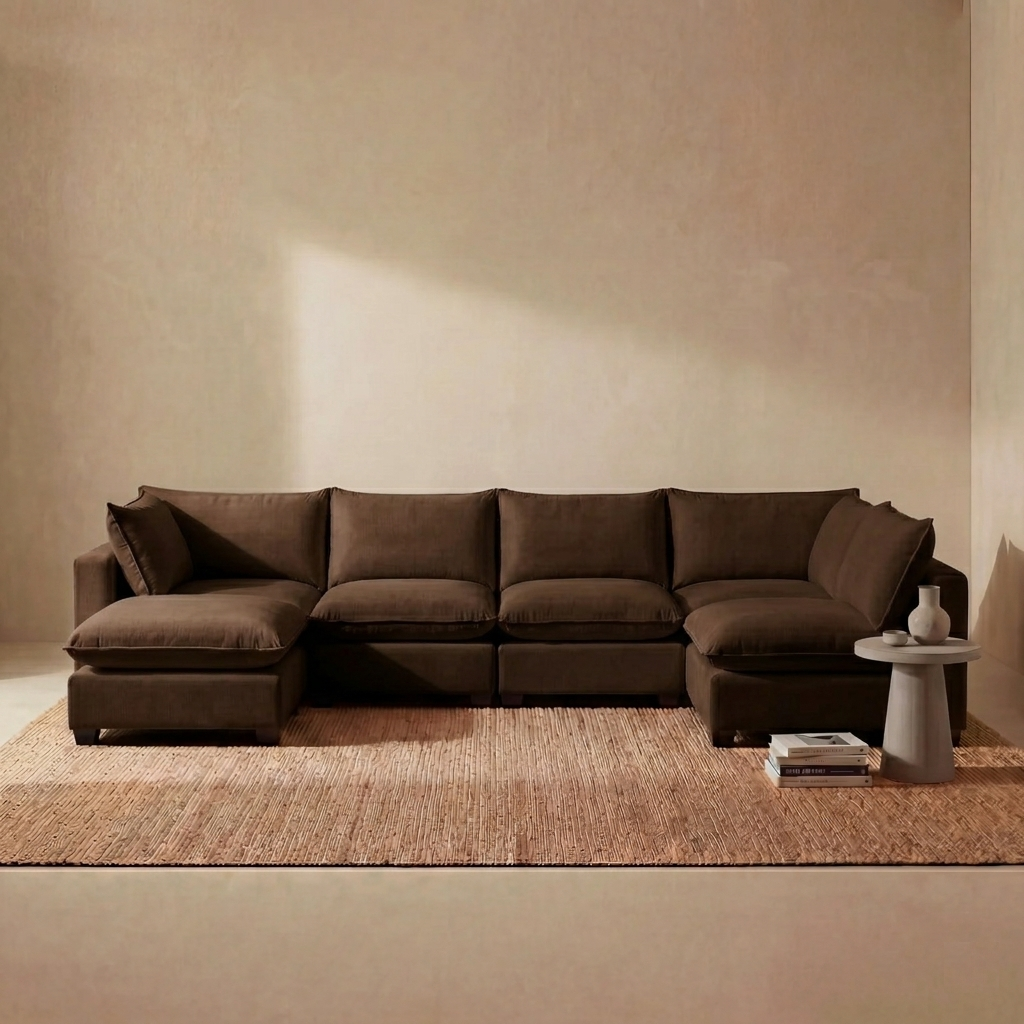 Aspen Cloud Grand U-Shape Sectional (6-Piece)