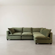 Aspen Cloud L-Shape Sectional (4-Piece)