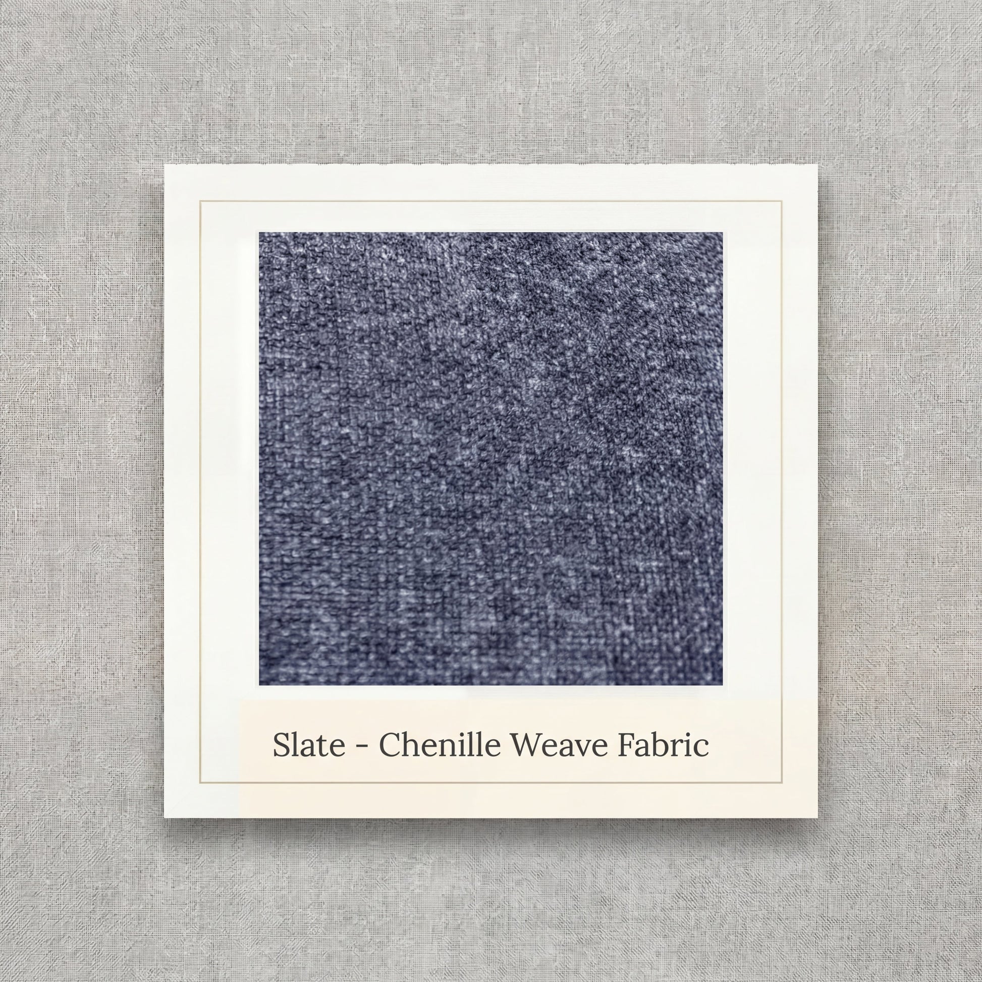 Fabric swatch with Slate - Chenille Weave Fabric