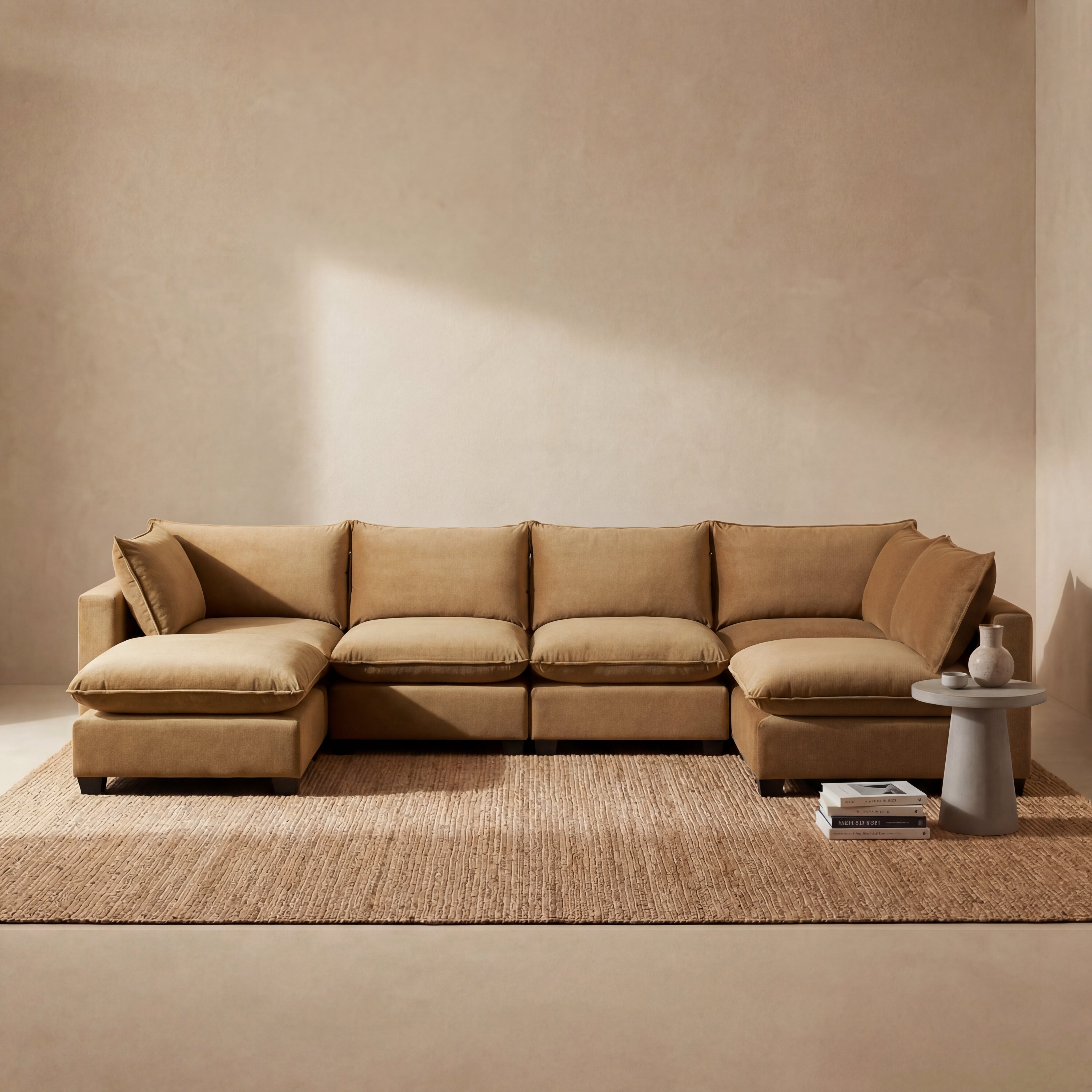 Aspen Cloud Grand U-Shape Sectional (6-Piece)