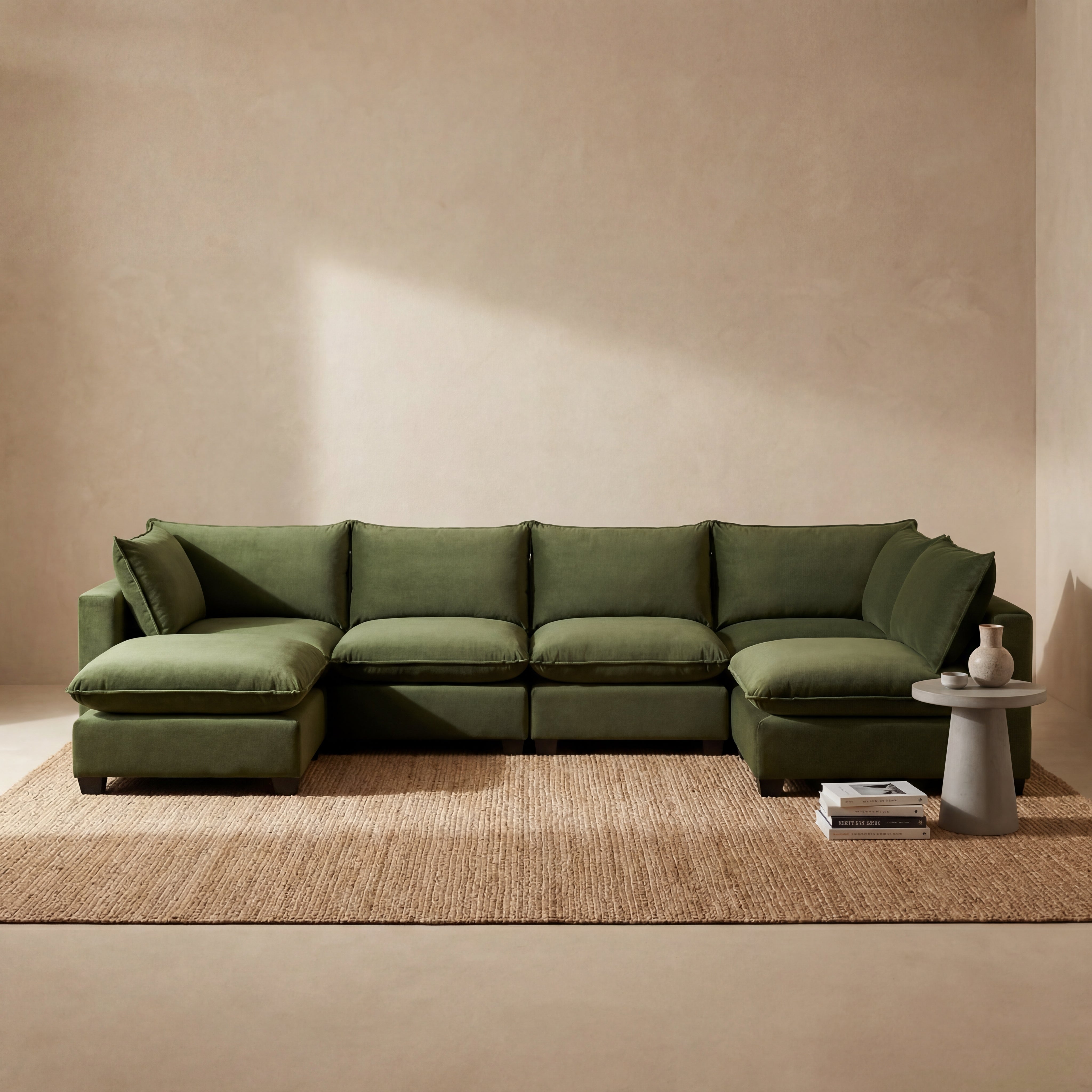 Aspen Cloud Grand U-Shape Sectional (6-Piece)