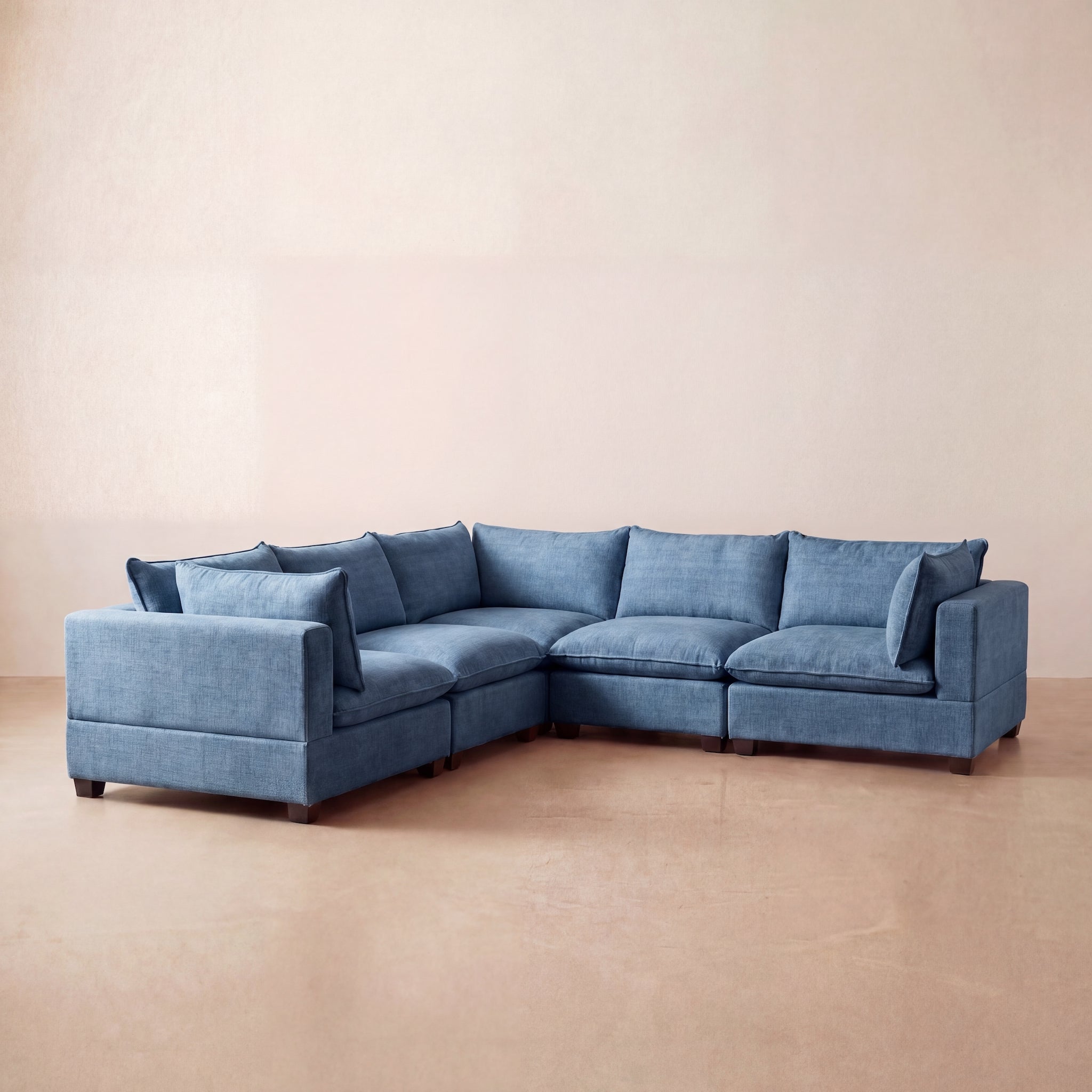 Aspen Cloud Corner Sectional (5-Piece)