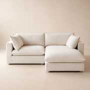 Aspen Cloud Loveseat + Ottoman (3-Piece)