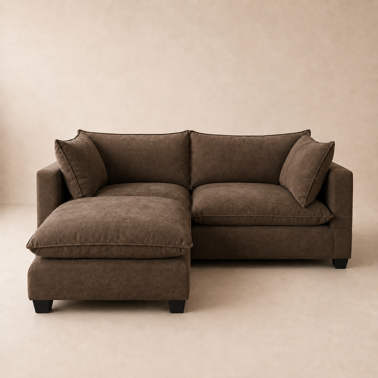Aspen Cloud Loveseat + Ottoman (3-Piece)