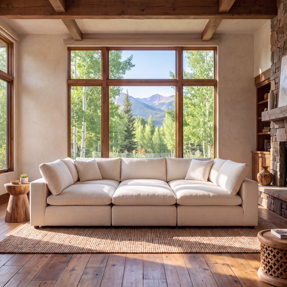 Aspen Cloud Petite Pit Sectional (6-Piece)