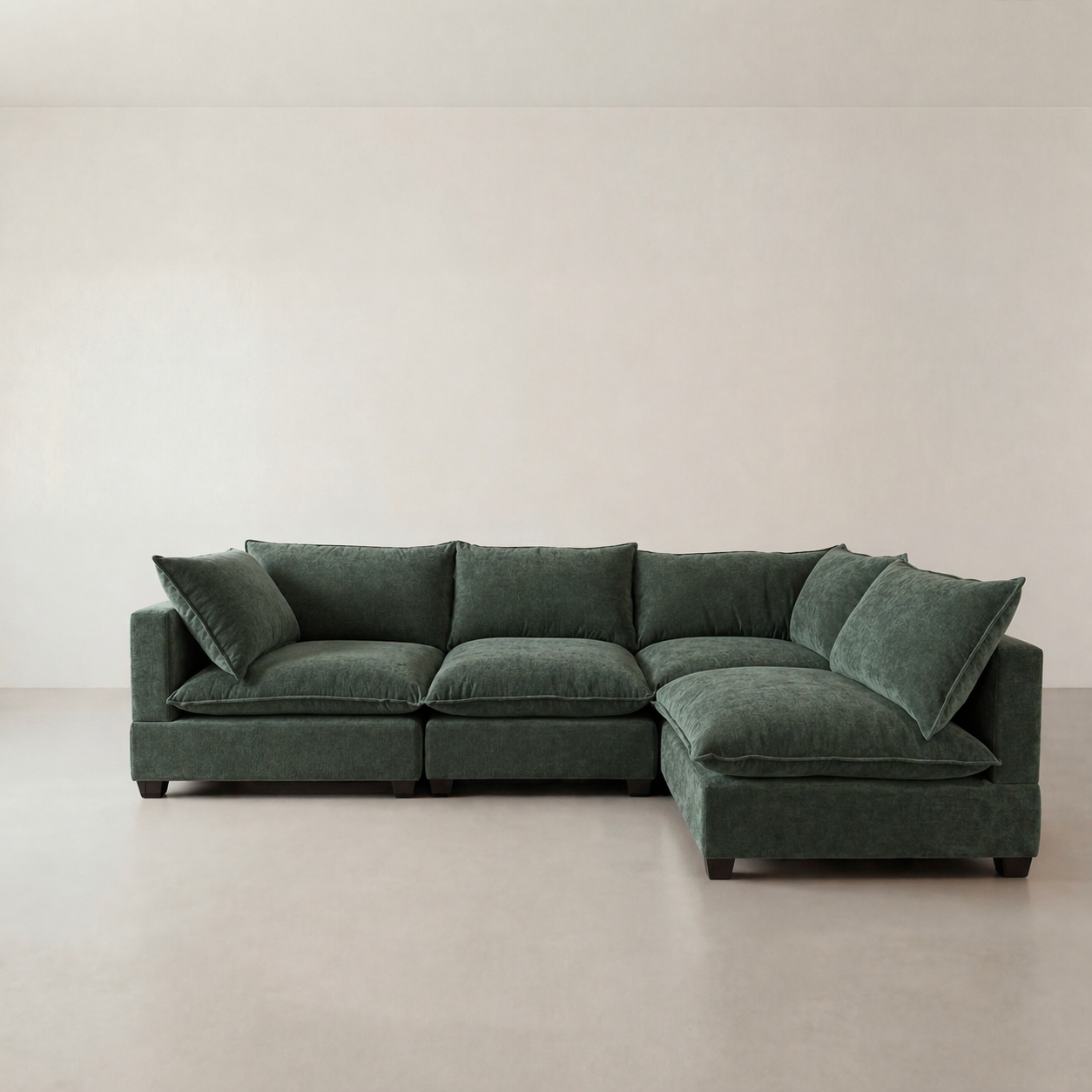 Aspen Cloud L-Shape Sectional (4-Piece)