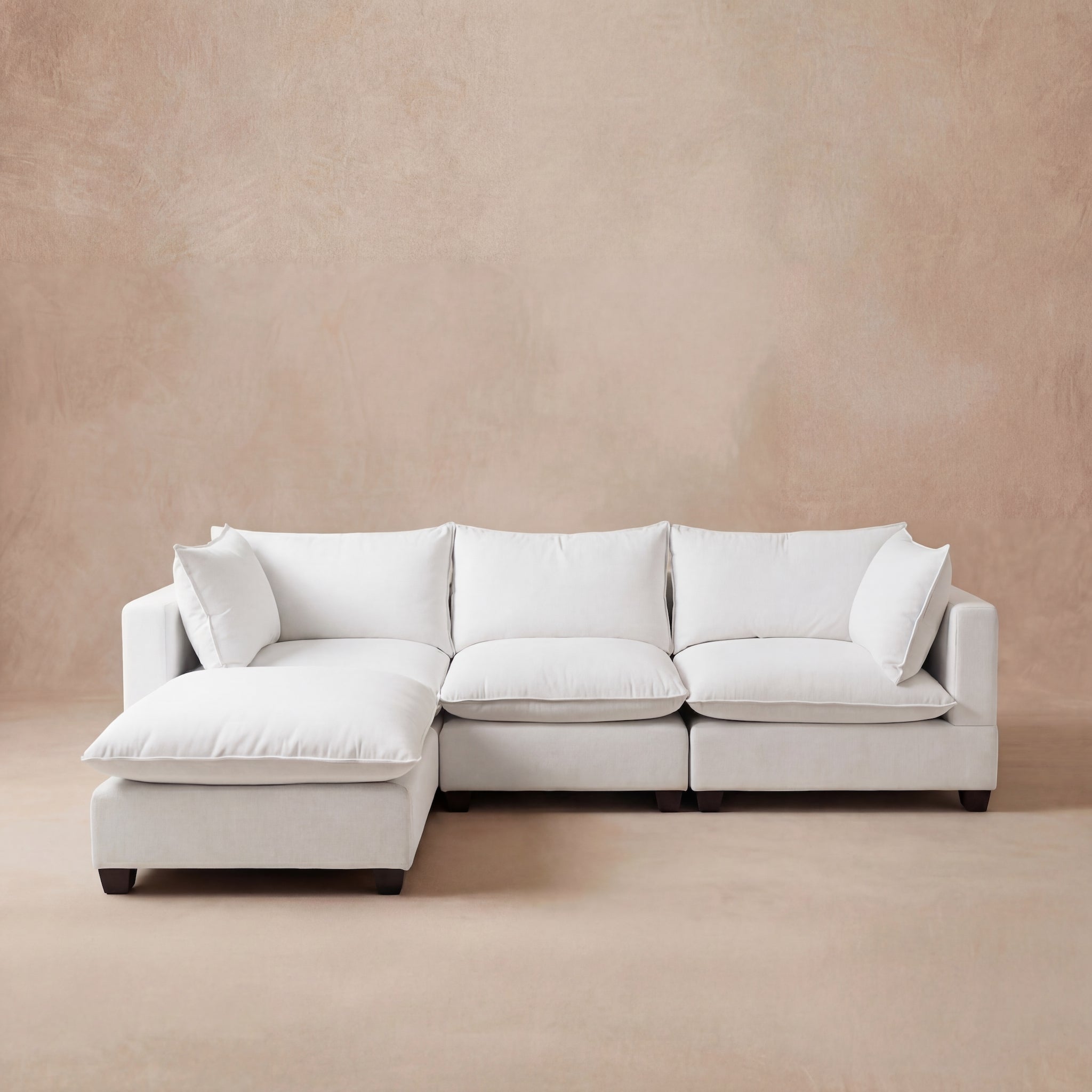 Aspen Cloud Sectional + Ottoman (4-Piece)
