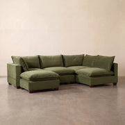 Aspen Cloud U-Shape Sectional (5-Piece)