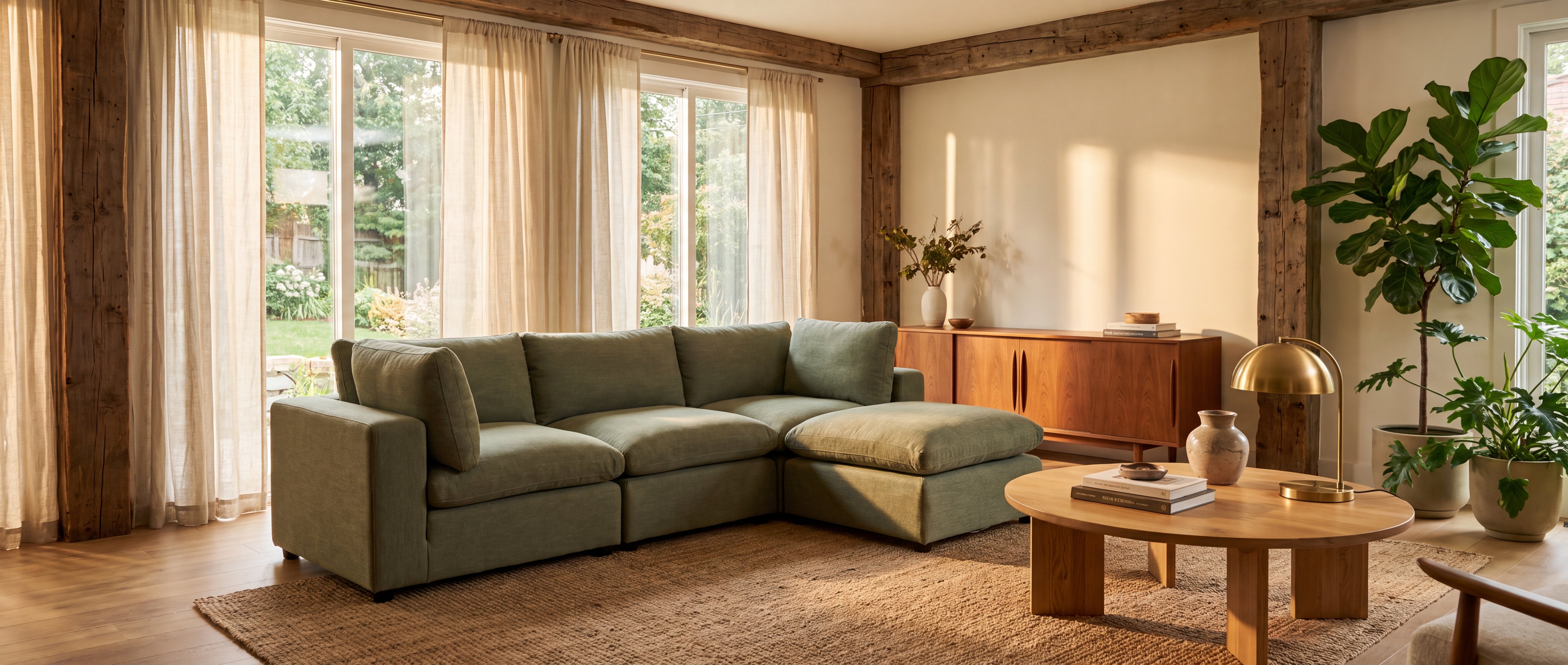 Modular L-shape sectional sofa