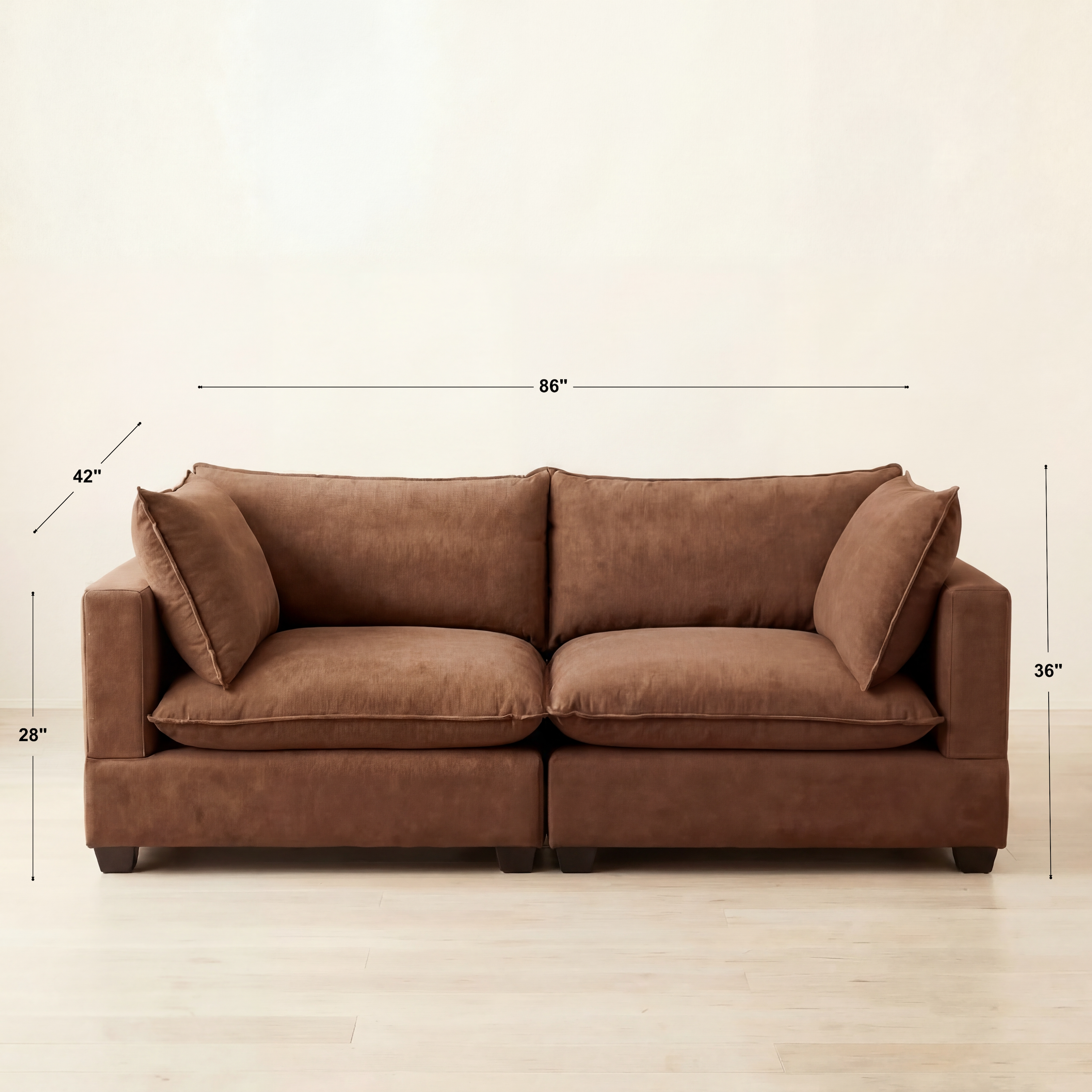 Aspen Cloud Loveseat (2-Piece)