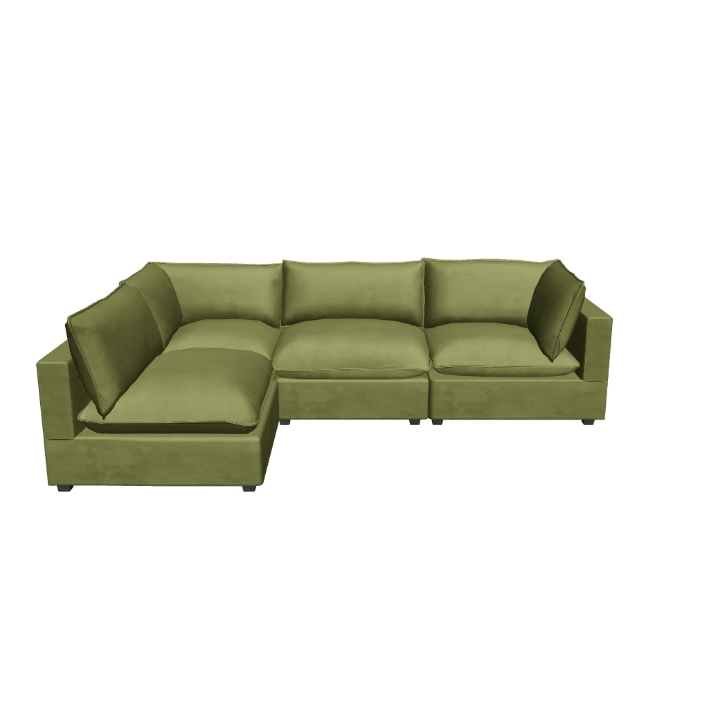 Aspen Cloud L-Shape Sectional (4-Piece)