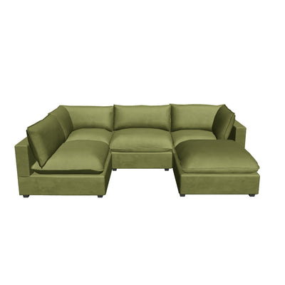 Aspen Cloud U-Shape Sectional (5-Piece)