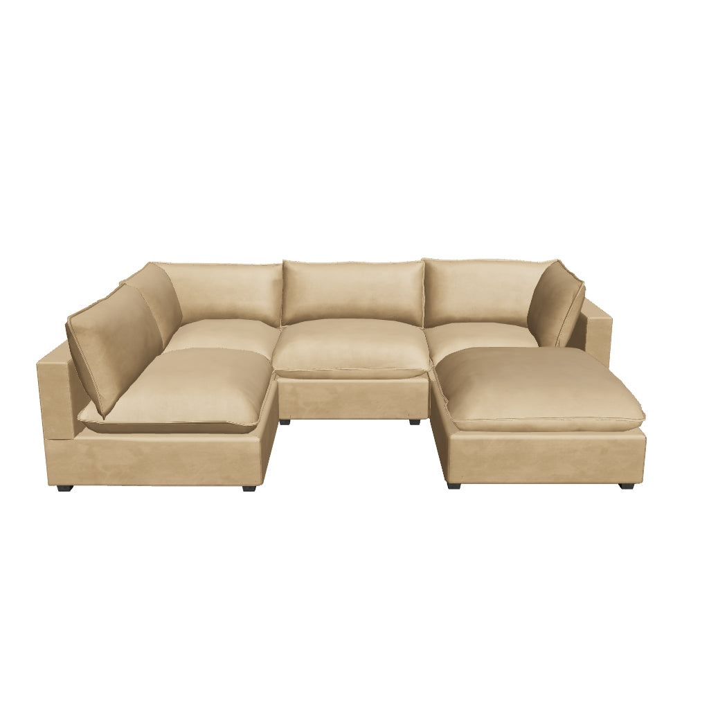 Aspen Cloud L-Shape Sectional (4-Piece)
